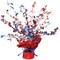 Patriotic Star Gleam ‘N Burst Centerpiece, 15” – Metallic USA 4th of July Table Decorations in Red White and Blue